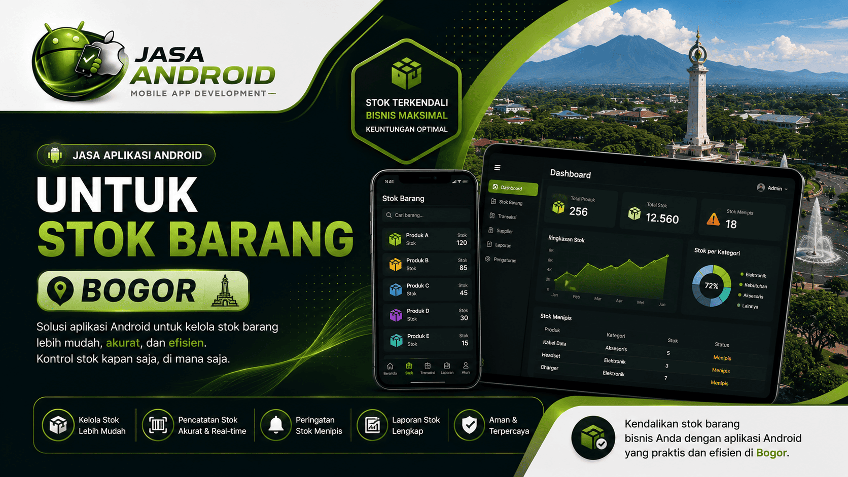 Jasa Aplikasi Android untuk Stok Barang Bogor: Solusi Modern Mengelola Inventaris agar Bisnis Lebih Efisien